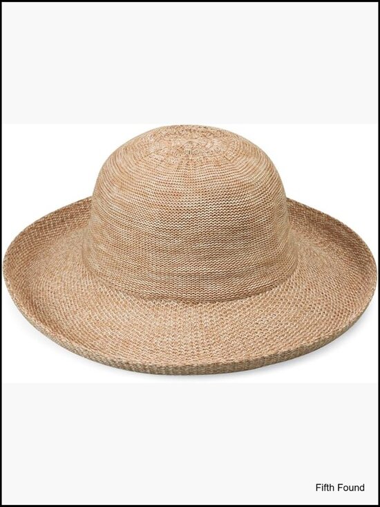 Packable Sun Hat Adjustable Fit Medium Head Size Poly-Straw Travel main image 7